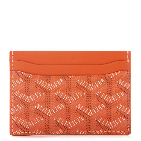 goyard card holder orange|goyardine card holder 2022.